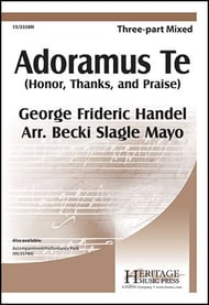 Adoramus Te Three-Part Mixed choral sheet music cover Thumbnail